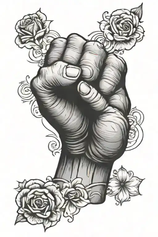 fist tattoo design idea