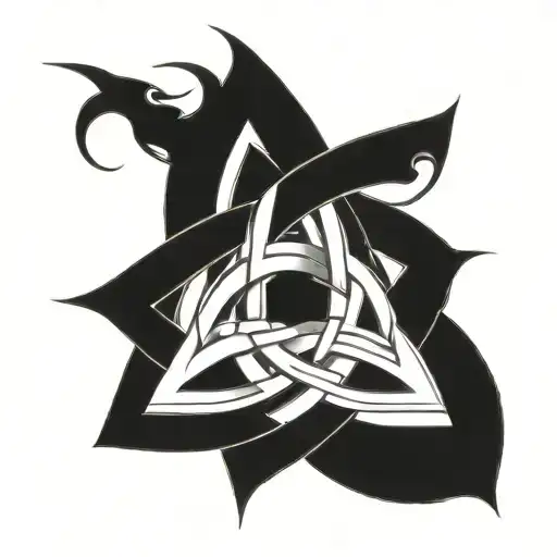 celtic trinity knot tattoo design idea