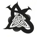 celtic trinity knot tattoo design idea