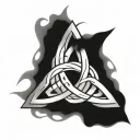 celtic trinity knot tattoo design idea