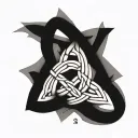 celtic trinity knot tattoo design idea