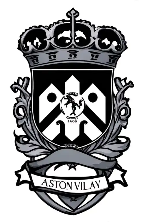 aston villa badge tattoo design idea