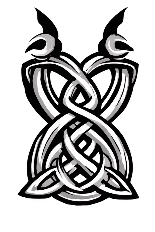 Father Son Celtic Knot tattoo design idea