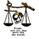 "People are more than the worst" criminal justice prisoner lying tattoo design idea