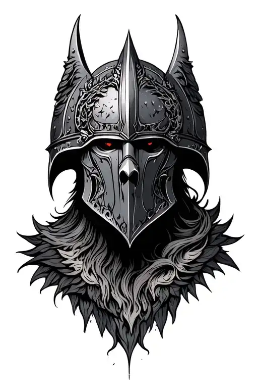 helm of awe tattoo design idea