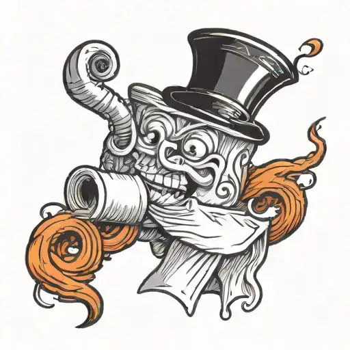 toilet paper tattoo design idea