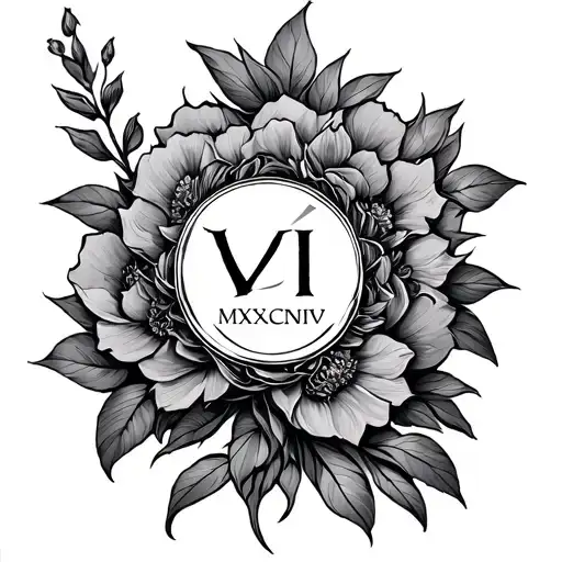 VI・X・MCMXCIV tattoo design idea