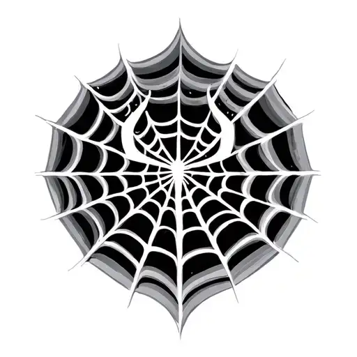 Spiderweb Nipple tattoo design idea