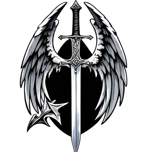 7 Sword Of St Michael tattoo design idea