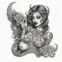 Slut tattoo design idea