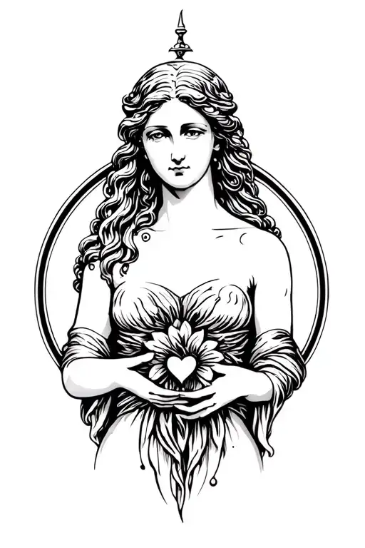 Aphrodite the goddess of love tattoo tattoo design idea