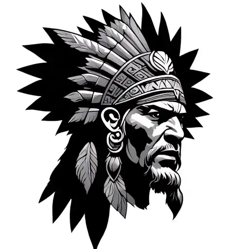Huitzilopochtli Aztec god of war tattoo design idea