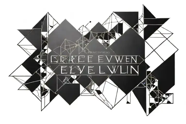 Grace and Evelyn name tattoo design idea