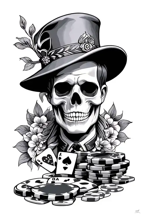 gamble tattoo design idea