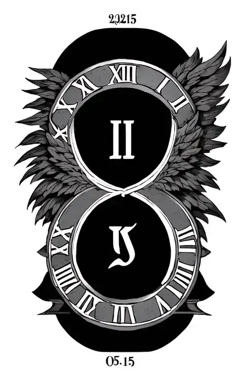 05-15-2025 Roman numerals tattoo design idea