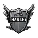 Harley Bar And Shield tattoo design idea
