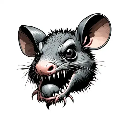 rat fink tattoo design idea