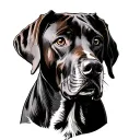 Rhodesian Ridgeback tattoo design idea