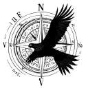 compass rose, chile shape inside, condor flying silhouette, puma silhouette tattoo design idea