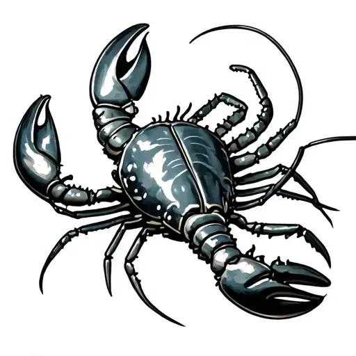 Lobster tattoo design idea