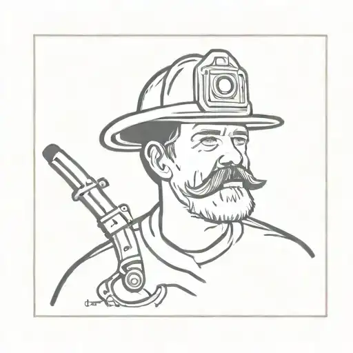 uncle that passed away he was a firefighter and a farmer and his name was Steve Zelsnack jr tattoo design idea
