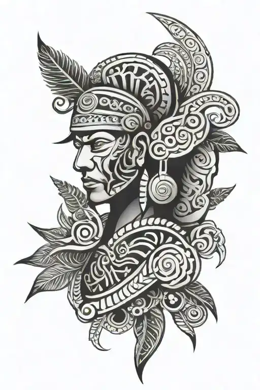 Filipino Tribal tattoo for men tattoo design idea