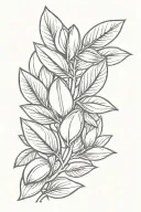 Almond design tattoo design idea