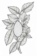 Almond design tattoo design idea