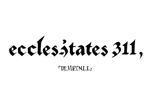"ecclesiastes 3:11" tattoo design idea
