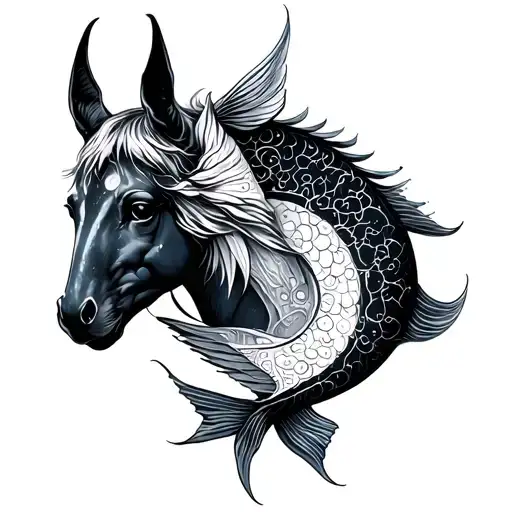 Sagittarius And Pisces tattoo design idea