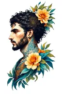 Virgo and Alpha Male cubics type tattoo design idea