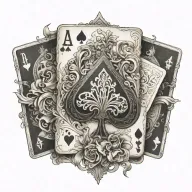 bbc qos queen of spades tattoo design idea