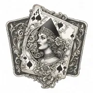 bbc qos queen of spades tattoo design idea