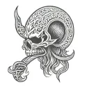 dark mark, vikings tattoo design idea