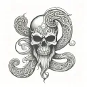 dark mark, vikings tattoo design idea