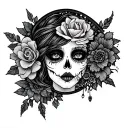 whimsy goth patch work tattoo tattoo design idea