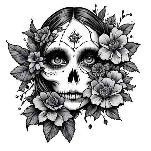 whimsy goth patch work tattoo tattoo design idea