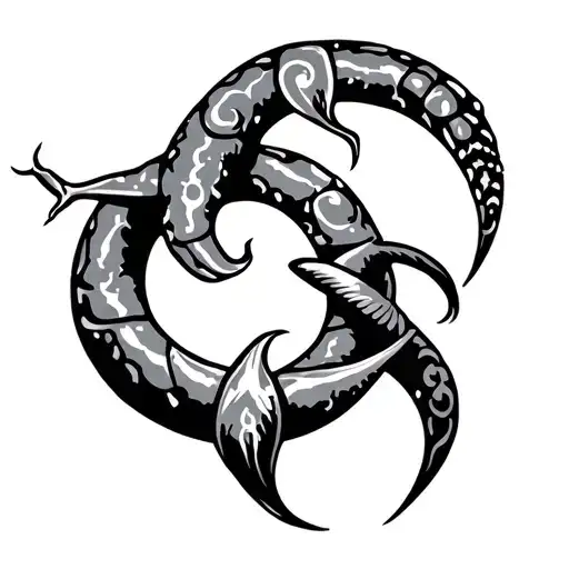 Gemini cancer Aquarius tattoo design idea