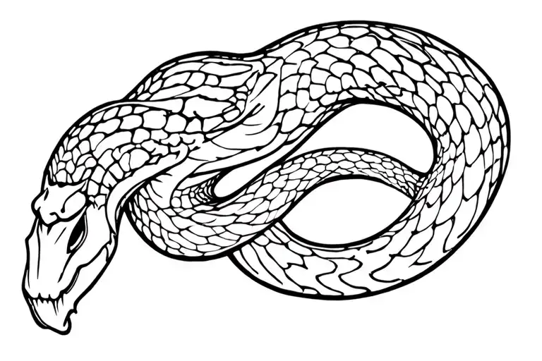 full body armor snake skin tattoo design idea
