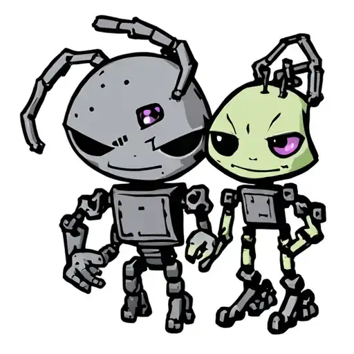 invader zim and gir friend tattoo idea tattoo design idea