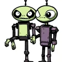 invader zim and gir friend tattoo idea tattoo design idea