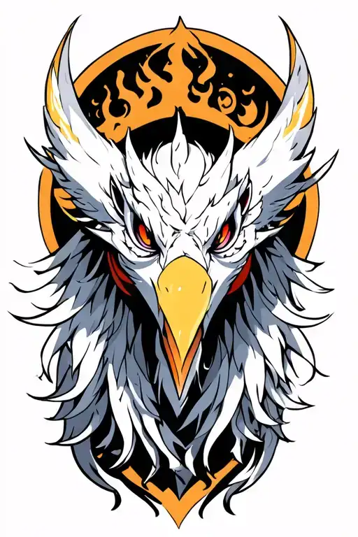 mega absol facing the camera tattoo design idea