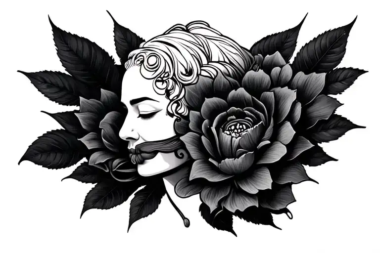 மௌலி In Hindi Style with Tirisol tattoo design idea