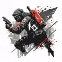 Stalker game tattoo design idea