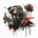 Stalker game tattoo design idea