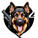 glock 17 and K-9 tattoo design idea