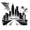 Columbus skyline tattoo design idea
