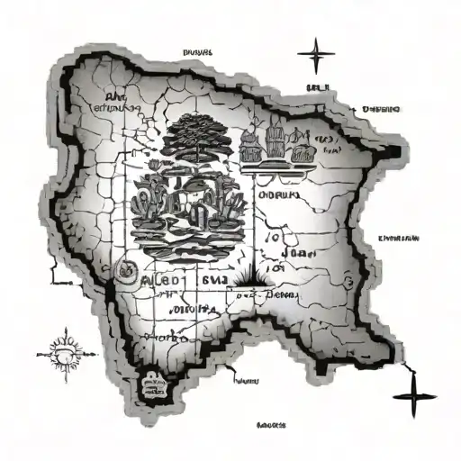 map of Bolivia tattoo design idea
