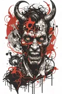 666, Devil, demon, hell tattoo design idea