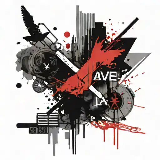 symbol associated with the quote "I am alive only because I breathe" tattoo design idea